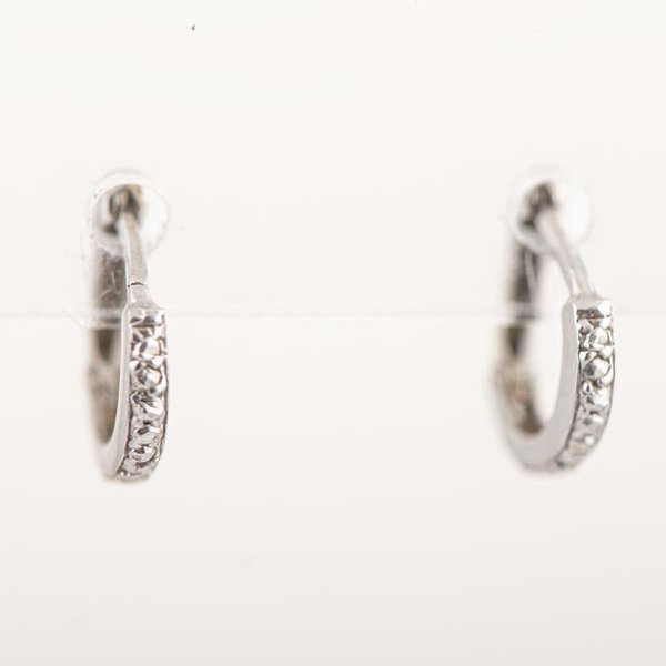 Par de Aros Argolla Oro 18k con Circones - imagen 1