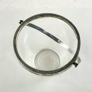 Hielera hialina con asa y virola de metal 19,5 cm - imagen 2