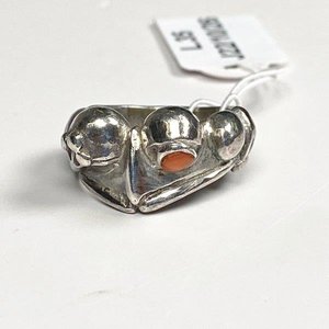 Lote anterior: Anillo de Plata con Rana y Ojos de Coral - Medida 16 mm