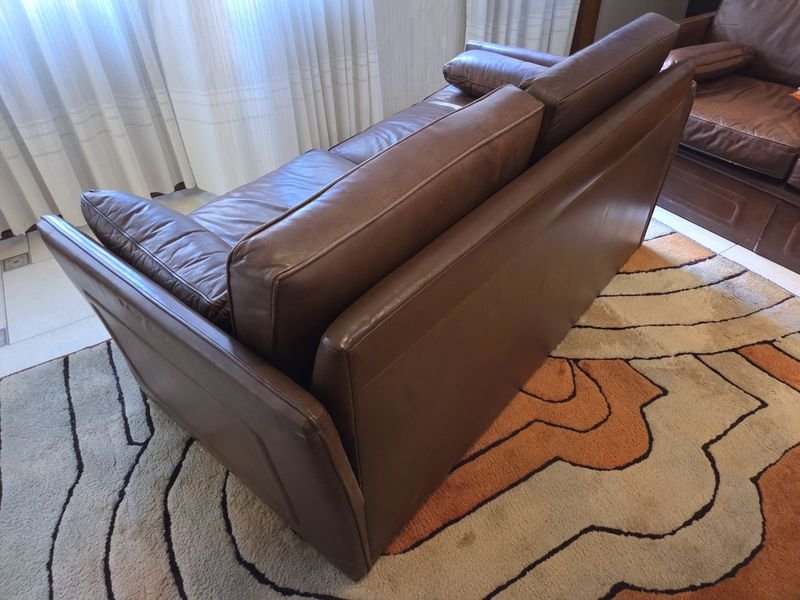 Sillón de dos cuerpos en cuero legítimo - imagen 5