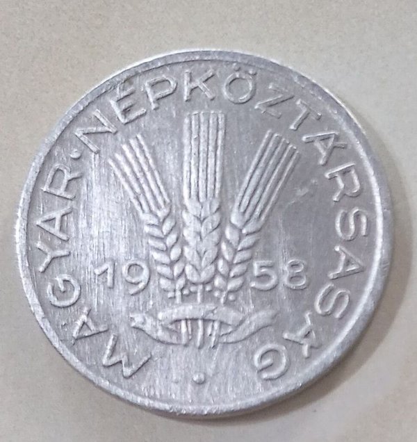 Moneda de Filler de Hungría del año 1958 - imagen 1