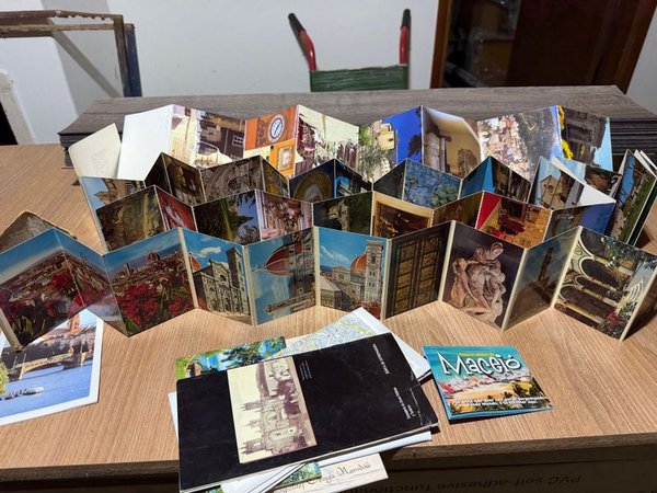 Lote de Recuerditos Fotográficos Tipo Libro Acordeón de Viajes
