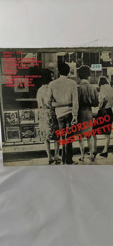 Disco de Vinilo Fausto Papetti "Recordando"