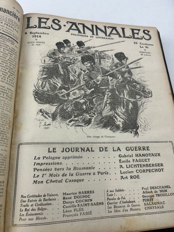 Revistas de la Primera Guerra Mundial con contenido histórico y artículos de autores notables - imagen 12