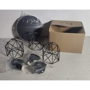 Lote anterior: Colgante de Luz Negro con 3 Pantallas Estilo Industrial