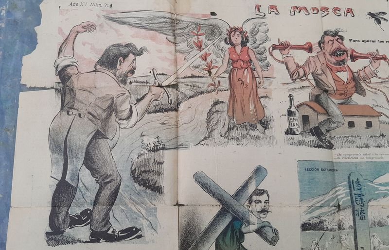Periódico "La Mosca" de Octubre de 1905 - Prensa Satírica Uruguaya