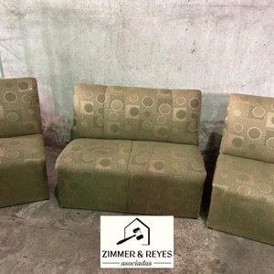 Juego de Sillones Tapizados Verdes - imagen 3