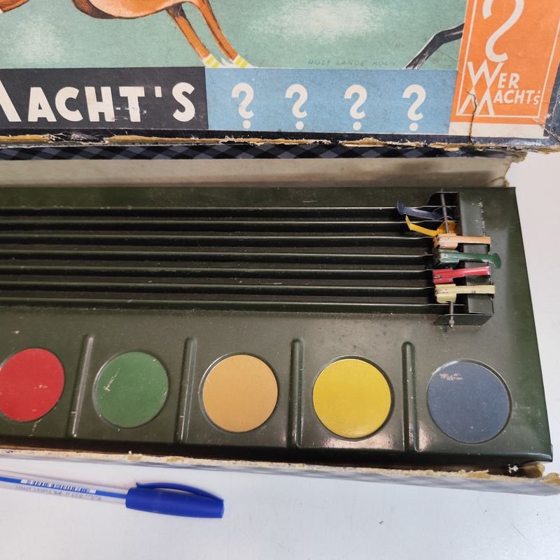 Juego de carreras de caballos vintage alemán - imagen 3