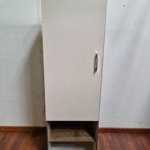 Lote siguiente: Mueble Auxiliar Blanco y Madera con Puerta y Estantes