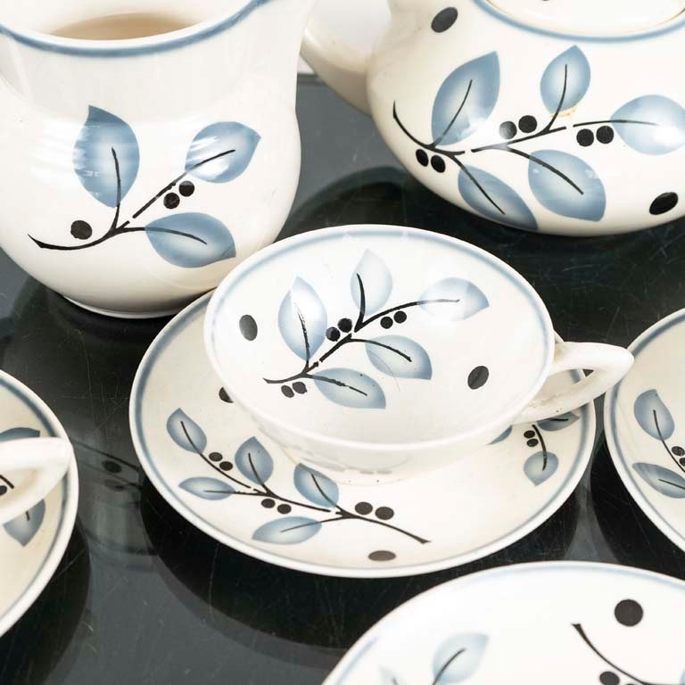 14 Piezas de Cerámica Alemana con Taza y Saucer - imagen 2