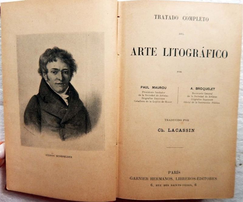 Libro antiguo de arte litográfico, Tratado Completo Del Arte Litográfico - imagen 2