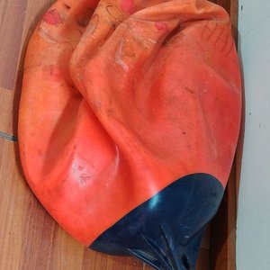 Boya Inflable Polyform Naranja y Azul (70x50 cm Desinflada) - imagen 1