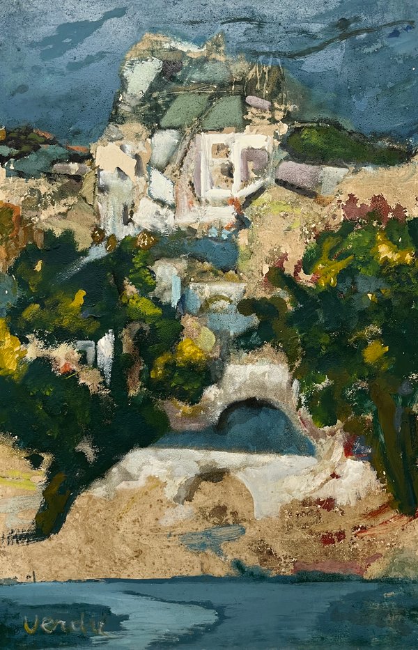 Pintura "Sin Título" de Julio Verdié - Técnica Mixta sobre Tela (100x67 cm) - imagen 1