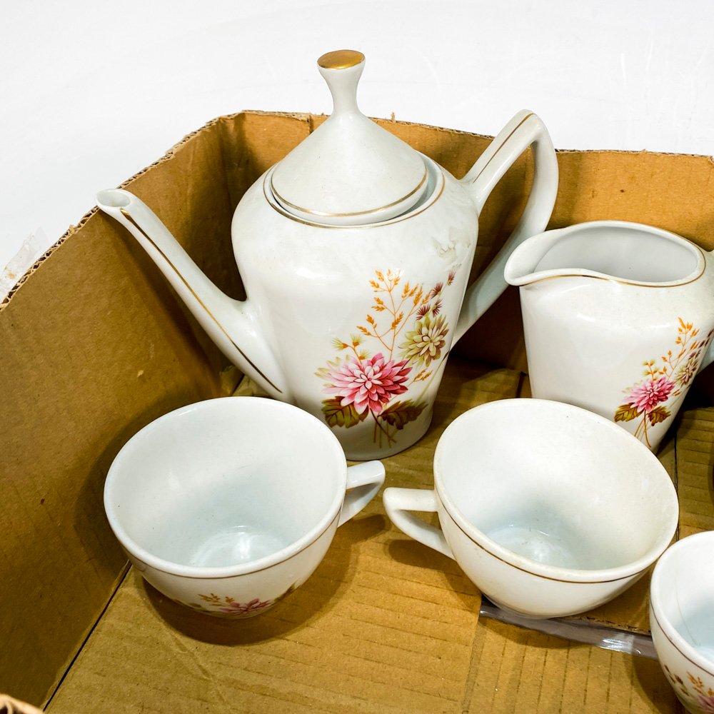 Loza decorada floral en porcelana - imagen 4