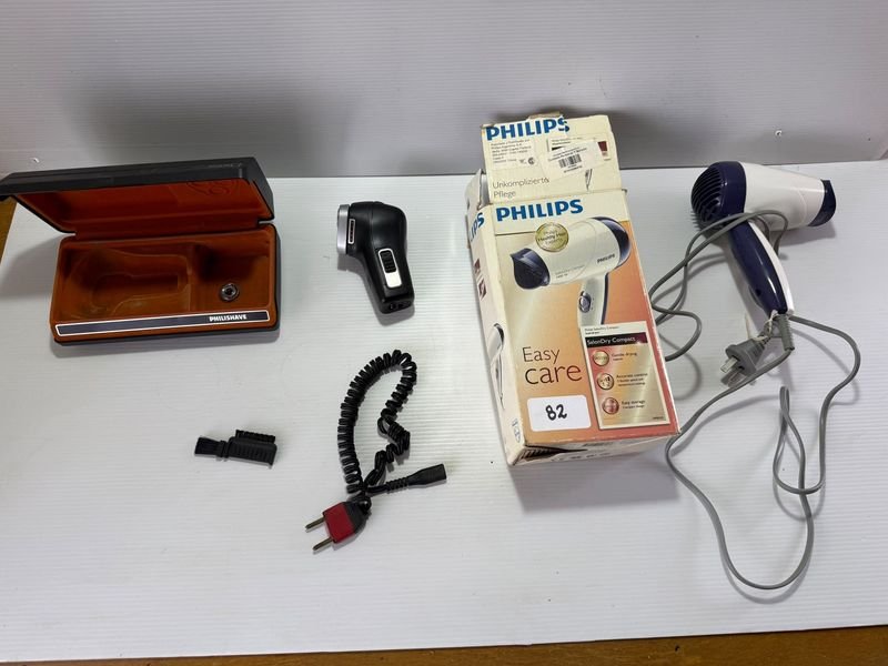 Secador de Pelo Philips, Afeitadora Philips y Plancha Punktal
