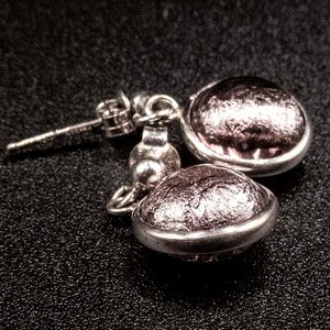 Aros de Plata 925 con Cristal de Murano - imagen 2