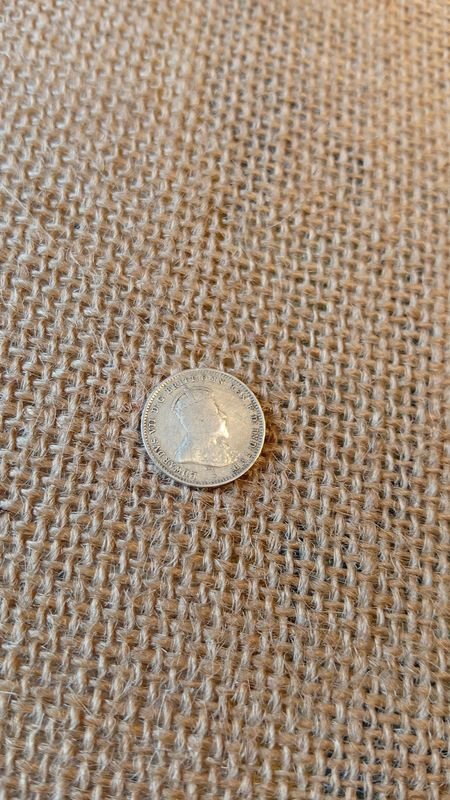 Moneda de Plata Británica de 3 Peniques de 1910