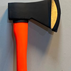 Hacha de Monte con Mango de Fibra Naranja y Negro - imagen 4