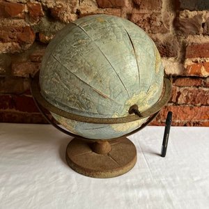 Globo Terraqueo Antiguo Gran Tamaño Coleccionable - imagen 5