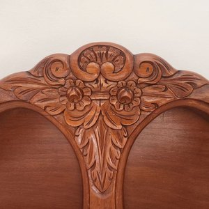 Cama de Madera Tallada Estilo Clásico para Dos Plazas - imagen 5