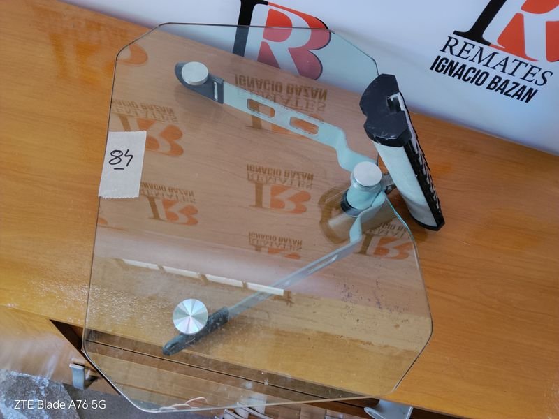 Repisa para libros con estructura ajustable y placa de soporte transparente - imagen 2