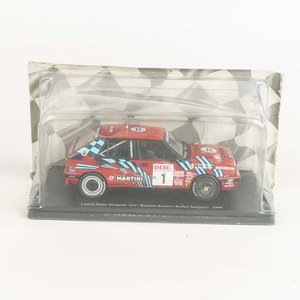 Auto Lancia Delta Integrale 16V Biasion - Siviero Rally Sanremo 1989 escala 1/24 en su estuche original. - imagen 1