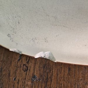 Dos Fuentes Ovaladas de Loza con Decoración - imagen 8