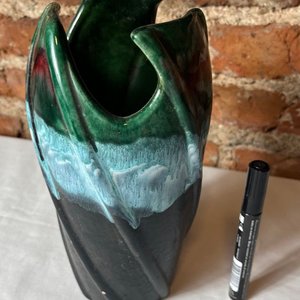 Jarrón de Cerámica Moderno con Degradado Verde y Azul - imagen 4