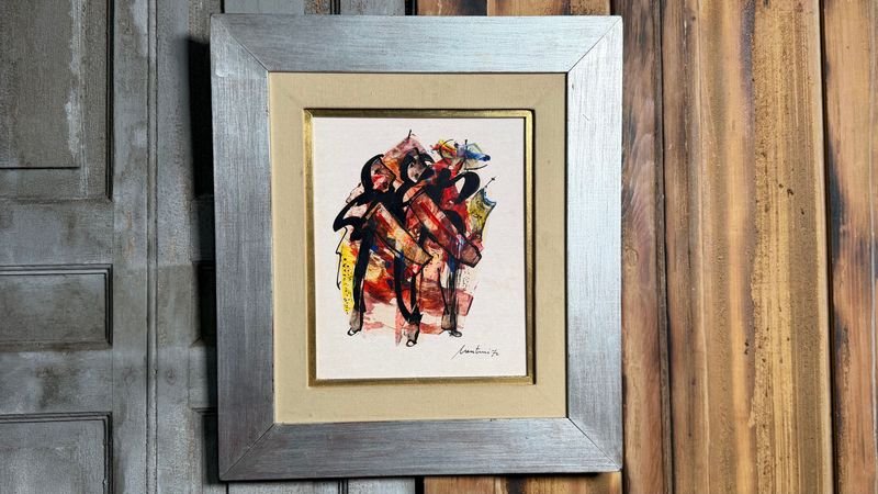 Obra de Andrés Montani: "Carnaval" Óleo sobre Fibra, 24x19 cm