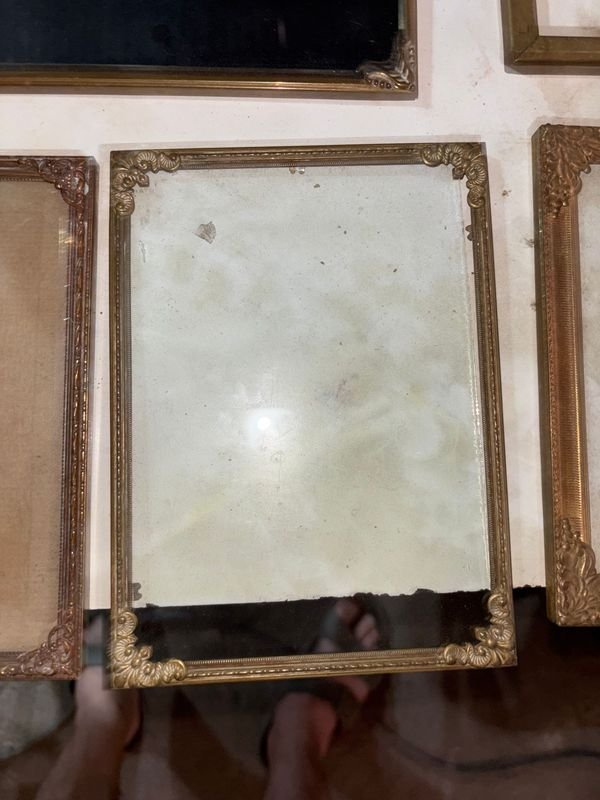 Juego de Marcos antiguos francés con detalles ornamentados en relieve - imagen 2