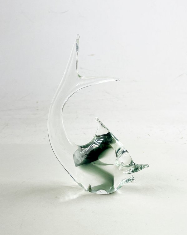 Figura de Cristal Murano Hialino Estilo Pez - imagen 1