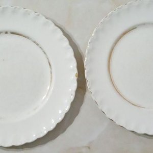 Plato Vintage Loza Inglesa Grindley England Cream Petal Borde Dorado 1930 - imagen 3