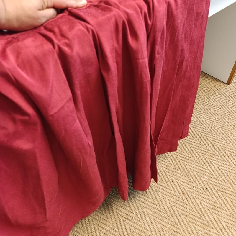 Manta de mesa larga roja - imagen 4