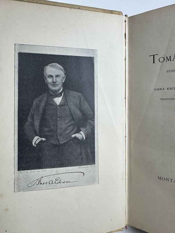 Libro raro de Tomas Alva Edison - BIBLOTECA UNIVERSAL - MONTANER Y SIMON EDITORES BARCELONA - 1911 - imagen 4