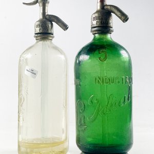 Dos Sifones Antiguos: Hialino y Verde - imagen 4