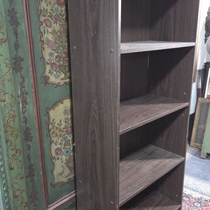 Estantería Moderna Simil Madera Oscura - imagen 5