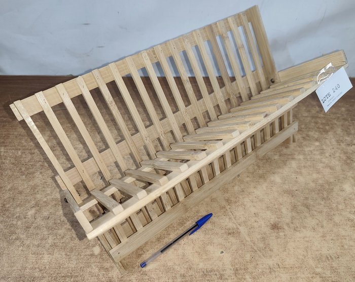 Organizador de platos en madera, nuevo y plegable - imagen 3