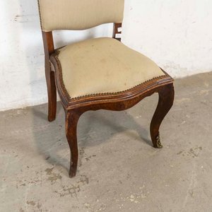 Silla Francesa Tapizada con Tachas - Madera y Tela - imagen 2
