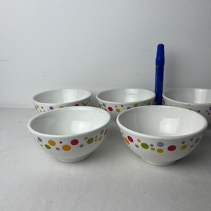 Set de 5 Cremeras de Loza con Diseño de Lunares - imagen 4