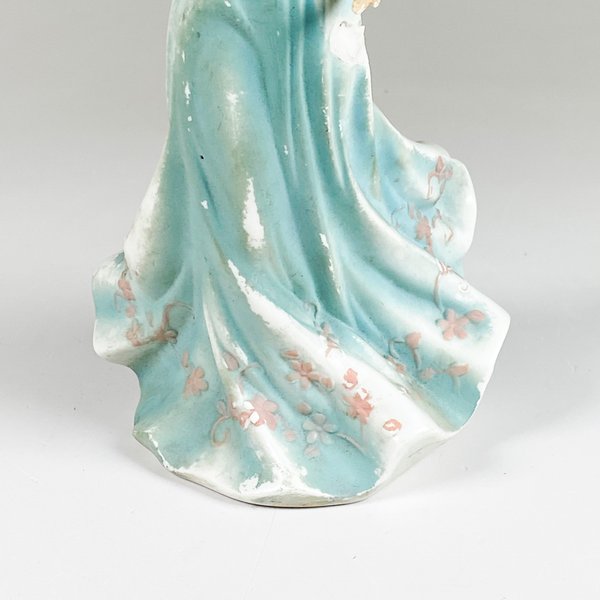 Figurita de biscuit dama USA, altura 25 cm - imagen 3