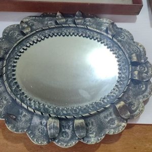 Lote de Marcos Antiguos con Vidrio y Espejo de Hierro - imagen 6