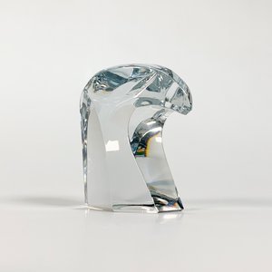 Pisapapeles de Cristal Tallado Forma de Cabeza de Águila - imagen 1