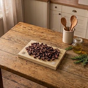 Tabla de Madera para Asado y Picada, Natural, 30x20 cm - imagen 2