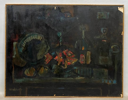 Lote siguiente: Pintura de Carlos Lombardo "Bodegon"