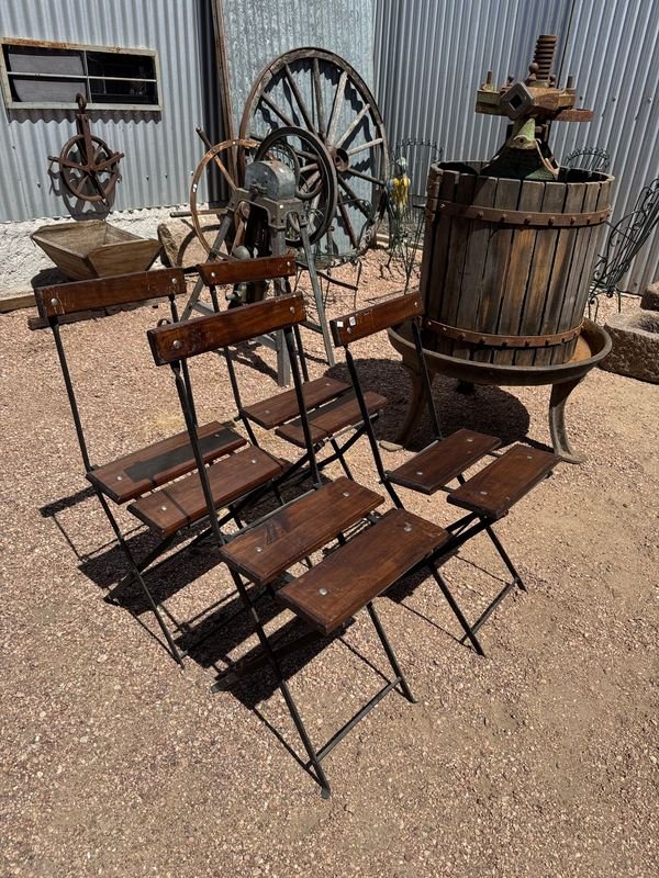 Sillas en hierro y madera plegables para el hogar - imagen 1