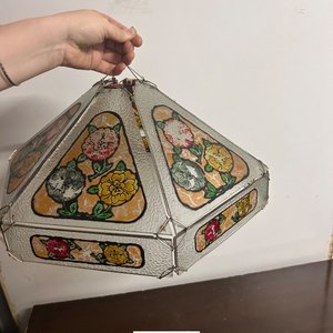 Lámpara de Techo Estilo Tiffany con Flores - imagen 4