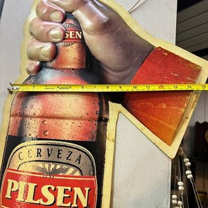 Cartel Publicitario Vintage Cerveza Pilsen Especial - Plástico Termoformado - imagen 4