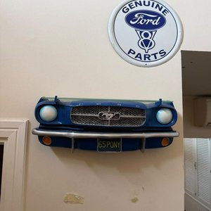 Adorno Frente Auto Ford Mustang '65 Azul - imagen 2