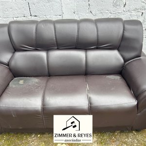 Sillón de Tres Cuerpos Marrón Oscuro - imagen 2