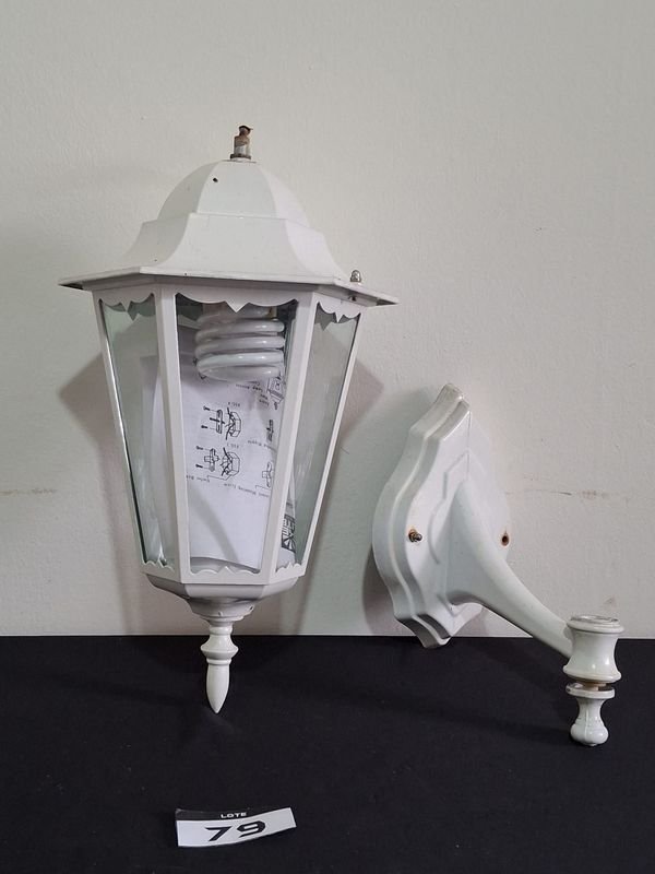 Farol Exterior Colonial Blanco para Jardín o Terraza - imagen 1